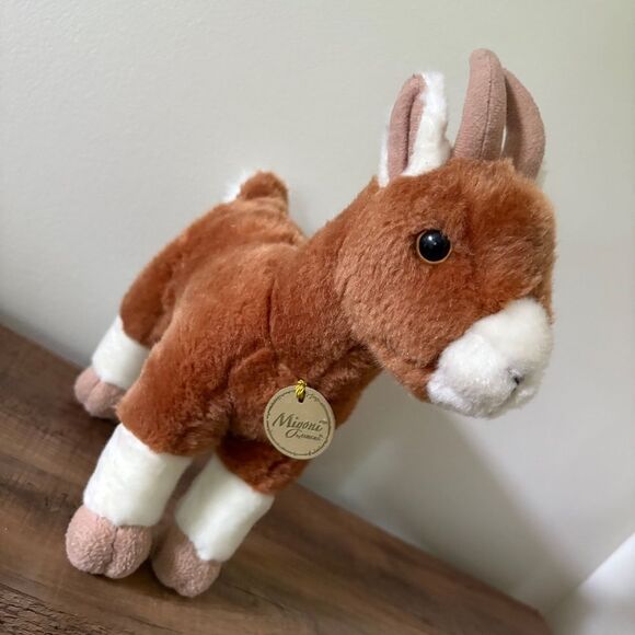 Miyoni Aurora Goat Stuffed Animal Plush Toy 11" - Picture 4 of 10